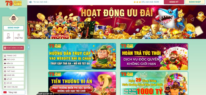 79KING Nhà cái cá cược đỉnh cao hàng đầu cho bet thủ 2 Top Link Tài Xỉu Online Uy Tín Nhất 2025 Cho Tân Thủ Ngập Tràn Khuyến Mãi Nhà Cái 79King