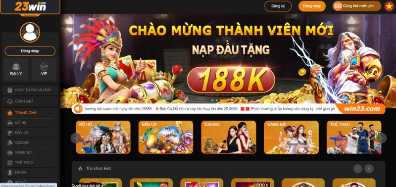 23Win Nhà cái cá cược uy tín nhất Việt Nam 1 Top Link Tài Xỉu Online Uy Tín Nhất 2025 Cho Tân Thủ 23Win Là Một Nền Tảng Cá Cược Trực Tuyến Nổi Bật Tại Châu Á