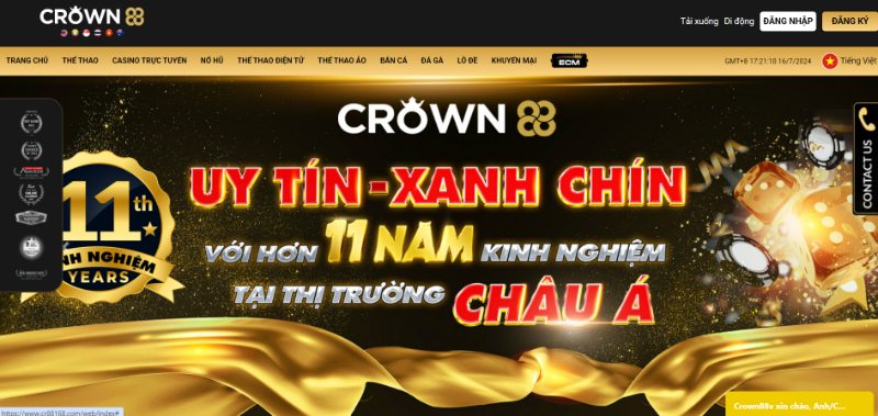 Crown88 Nhà cái cá cược hàng đầu tới từ đảo quốc sư tử 1 Top Link Tài Xỉu Online Uy Tín Nhất 2025 Cho Tân Thủ Một Số Thông Tin Cơ Bản Về Nhà Cái Cá Cược Hàng Đầu Crown88