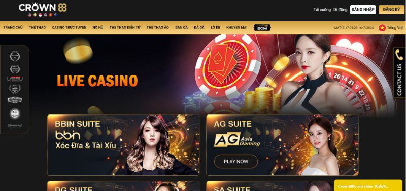 Crown88 Nhà cái cá cược hàng đầu tới từ đảo quốc sư tử 3 Top Link Tài Xỉu Online Uy Tín Nhất 2025 Cho Tân Thủ Siêu Phẩm Live Casino Mang Tới Đa Dạng Những Trò Chơi Hấp Dẫn